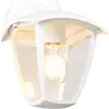 Image de Applique murale extérieure, aluminium, blanc, lanterne, E27, IP44, H24cm