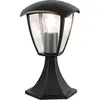 Image de Lampadaire d'extérieur, aluminium, noir, E27, IP44, H 30 cm