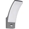 Image de Applique murale d'extérieur LED, aluminium, anthracite, capteur, H 22,5 cm