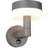 Image de Applique murale d'extérieur LED, détecteur de mouvement, aluminium, anthracite, H 22,5 cm