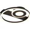 Image de Plafonnier LED, noir, design circulaire, L 32 cm