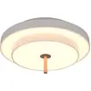 Image de Plafonnier LED, gris, interrupteur variateur, H 20 cm