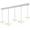 Image de Suspension LED, CCT, intensité lumineuse variable, hauteur réglable, gris, L 140 cm