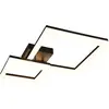 Image de LED, plafonnier, métal, noir mat, SMD, L 62 cm