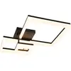 Image de LED, plafonnier, noir, SMD, 32 W, blanc chaud, L 65 cm