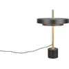 Image de Lampe de table LED, noir et or, variateur d'intensité tactile, H 45,5 cm