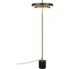 Image de Lampadaire LED, noir doré, variateur d'intensité tactile, CCT, H 138 cm