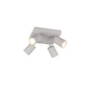 Image de Spot De Plafond, Plafonnier, Couloir, Gris Métal, 4 Lampes, Gu10, W 20 Cm