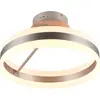 Image de Trio Dios Plafonnier LED M ©tal/Plastique Nickel mat/Blanc Interrupteur Variateur