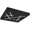 Image de Trio 630810132 Snip Plafonnier LED 24 W dimmable Noir mat CCT couleur de lumière réglable