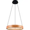 Image de Suspension LED, bois naturel, marron, switchdimmer, H 150 cm