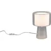 Image de Lampe de table, verre, douille E14, abat-jour en tissu, H 29 cm