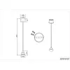 Image de Suspension LED, nickel mat, choix de la température de couleur, H 200 cm