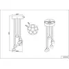 Image de Suspension LED, noir, changement de couleur, H 200 cm
