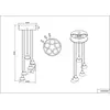 Image de Suspension LED, nickel mat, changement de couleur, H 200 cm