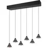 Image de Suspension LED, noir mat, changement de couleur, H 200 cm