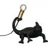 Image de Lampe de table, caméléon noir, interrupteur à cordon, L 24,5 cm