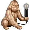 Image de Lampe de table, singe, or, E14, interrupteur à cordon, H 23 cm