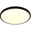 Image de Plafonnier LED, noir, télécommande, dimmable, D 49cm