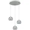 Image de Suspension LED, CCT, chromé, switch-dimmer, D 42 cm