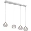 Image de Lampe LED suspendue, couleur chrome, switch-dimmer, CCT, L 97 cm
