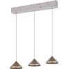 Image de Trio Suspension 3 spots Laguna 3x 5 W gris métal blanc chaud/blanc froid