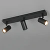 Image de Plafonnier Spot Moderne Noir 3 Lampes Gu10 Orientables Taryn