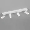 Image de Spot De Plafond Moderne Blanc 4x Gu10 Orientable En Métal, 62 Cm