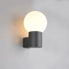 Image de Applique Murale Extérieure Mures Noire En Aluminium Et Verre Blanc E27 40w Trio
