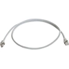 Image de Telegärtner 100008175 RJ45 Network cable, patch cable CAT 5e S/FTP 0.50 m Grey Flame-retardant, incl. detent 0.5 m