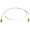 Image de Telegärtner RJ45 (cross-over) Networks Cable CAT 6A S/FTP 0.50 m Grey double shielding, incl. detent