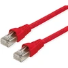 Image de TELEGÄRTNER 100008030 Câble de raccordement Telegärtner, Cat. 6A (plat), S/FTP, 0,25 m, rouge