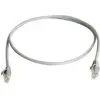 Image de Telegärtner 100008317 RJ45 Network cable, patch cable CAT 6 U/UTP 2.00 m Grey Flame-retardant, Halogen-free 1 pc(s)