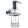 Image de emco roundo 2 distributeur de savon liquide, verre cristal clair, pompe doseuse plastique, env. 130 ml, 452100100