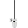 Image de Polo 071500100 Porte-balai De Wc, Cristal, Satiné, Brosse Chromé, Type Mural - Emco
