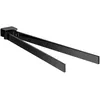 Image de Porte-serviettes De Loft, Double Bras Pivotants, 410 Mm, Noir