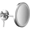 Image de emco LED miroir de rasage et de maqu'illage, à un bras, avec câble spiralé, rond, chrome, 109406008