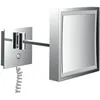 Image de emco LED miroir de rasage et de maqu'illage, à un bras, avec câble spiralé, carré, chromé, 109406010