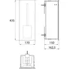 Image de emco asis module pure Brush set module, dissimulé, charnière à droite 435mm, 975551505