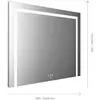Image de Miroir Lumineux Led Mi 220+ 3 Ouvertures Lumineuses, Commande Tactile, 1300x800mm