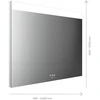 Image de Miroir Lumineux Led Mi 250+ Avec Éclairage Transparent, Écran Tactile, 400x1000mm