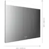 Image de Miroir Lumineux Led Mi 250+ Avec Éclairage Transparent, Écran Tactile 1300x900mm