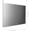 Image de emco MI 250+ miroir lumineux LED, large découpe lumineuse en haut, panneau detactile, largeur 1400mm, 107140007000300