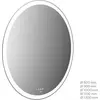 Image de emco MI 310+ miroir lumineux LED, rond, découpe lumineuse sur tout le pourtour, panneau detactile, 109090009000400