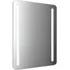 Image de emco MI 290 Miroirs lumineux LED avec coins arrondis et 2 bandes lumineuses à gauche et à droite, avec fonction mémoire, hauteur 800mm, 449829001