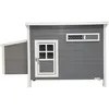 Image de Kerbl - Poulailler Barney Plastique 137x73x83 Cm Gris Et Blanc