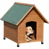 Image de Kerbl Niche pour chiens 85 x 73 x 80 cm Marron et vert 82394
