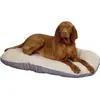 Image de Kerbl Hunde Liegekissen Loneta LxBxH 72/52/8 cm, Hundebett Beige/Grau 80355