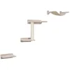 Image de Kerbl - Mur D'Escalade Pour Chat Zugspitze - 5 Pieces - Sisal - Tissu Rembourré - Intérieur