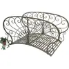 Image de DanDiBo Pont de jardin métal avec balustrade antique 150106 Pont 150 cm Pont métallique de jardin Meubles de jardin Pont d'étang Stable